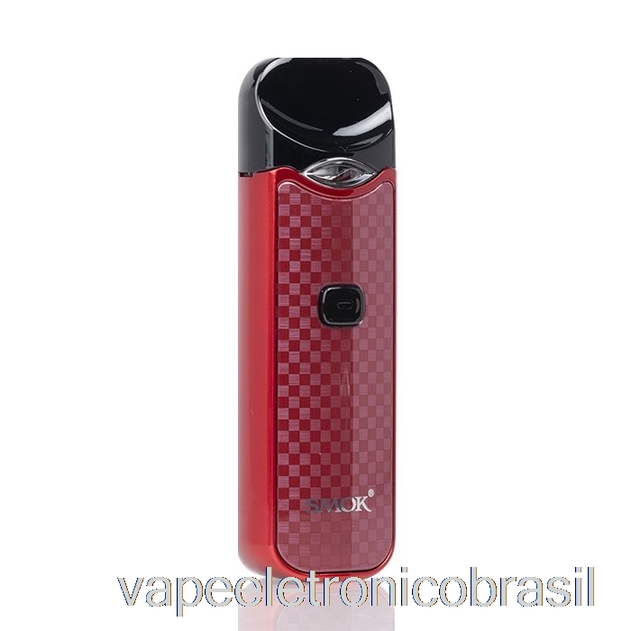 Vape Eletrônico Smok Nord 15w Pod Kit Fibra De Carbono Vermelho